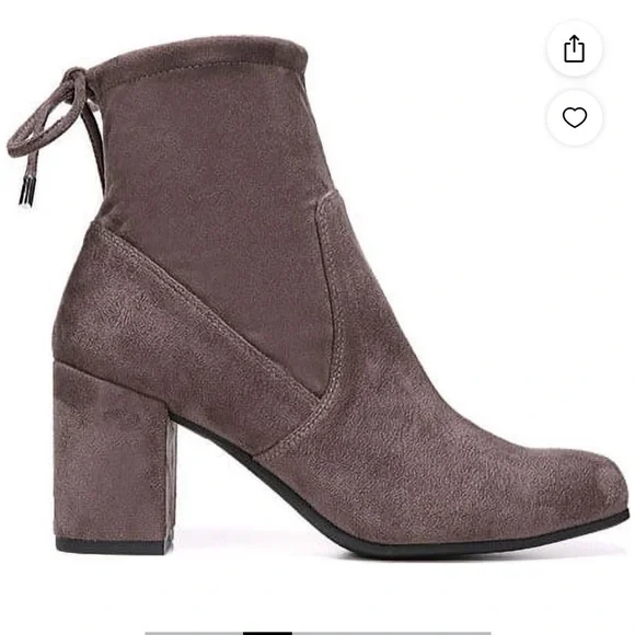 Franco Sarto Pisces Suede Booties, Taupe, Sz 9.5, NWOB - Picture 2 of 8